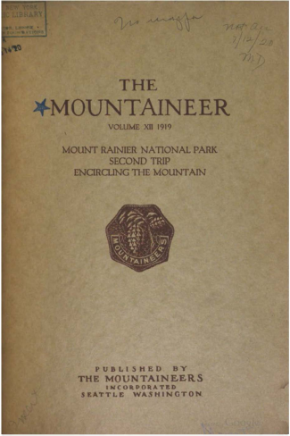 The Mountaineer 1919 cover